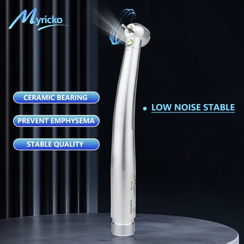 Myricko 4-Loch Push-Button Fiberoptik-Turbine für die Mundpflege mit hoher Drehzahl