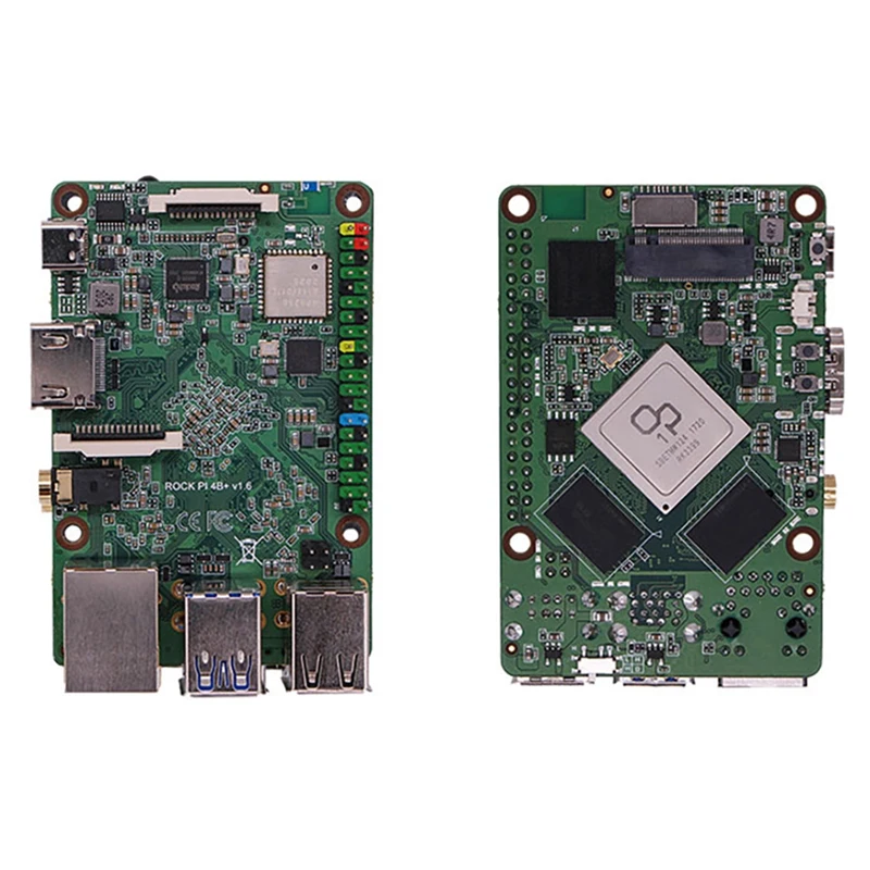 Rock Pi 4 Plus  B RK3399  , 6 ھ 