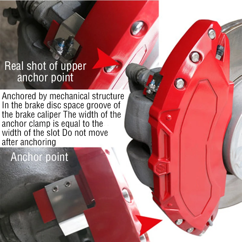 4-teilige Bremssattel abdeckungen vorne und hinten rotes Aluminium für Tesla  Modell y 2007-2012 - AliExpress