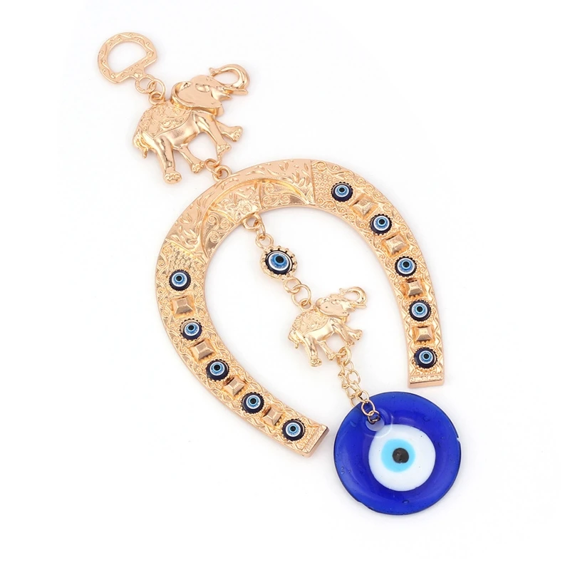 Ciondolo Murale Turco Occhio Blu Islamico, Amuleto Portafortuna In Vetro, Decorazione Casa Protezione, 18 Cm