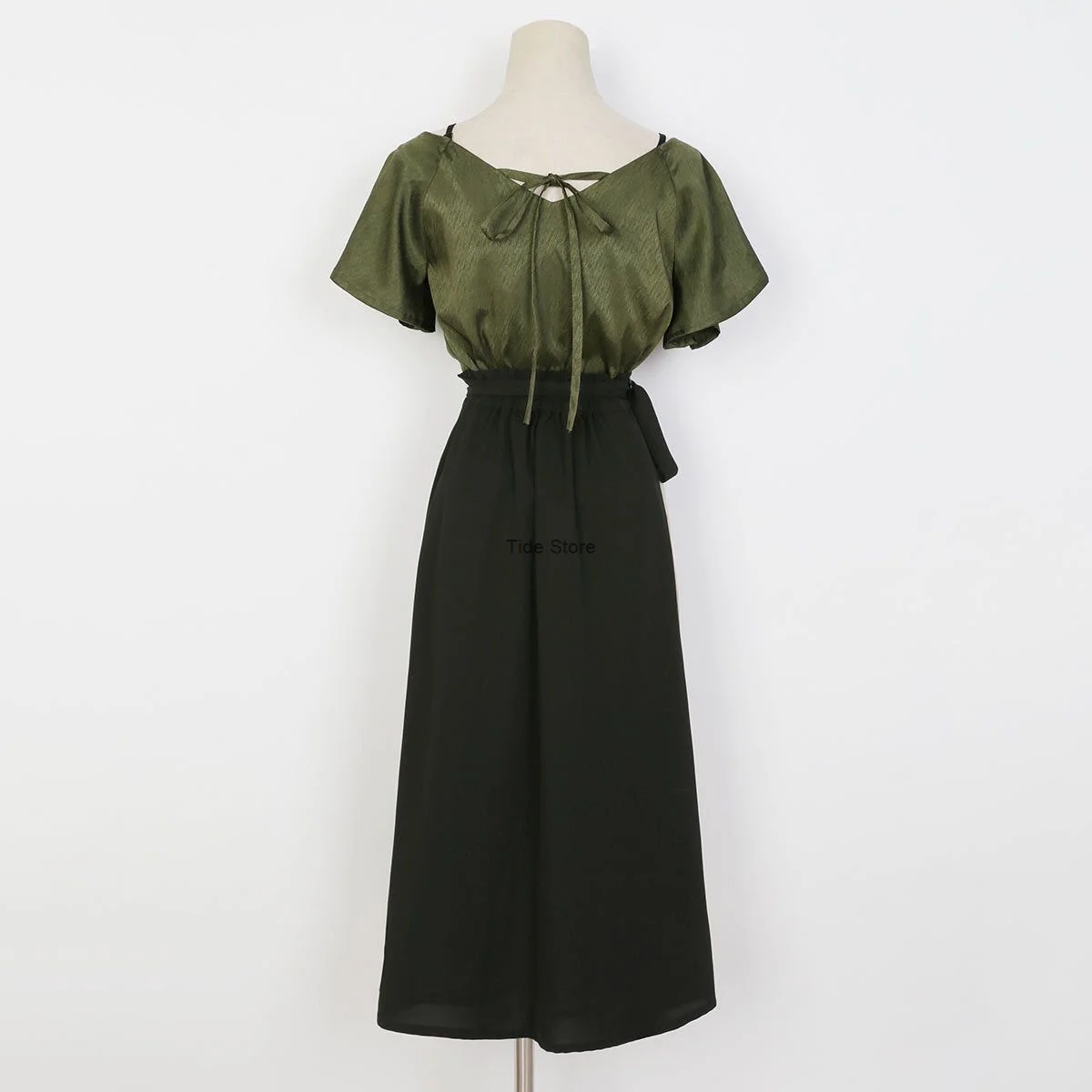 New Chinese Style Improved Han Element Super Immortal Ancient Style Daily Hanfu Set Summer Green Bamboo Embroidery [Liulu]