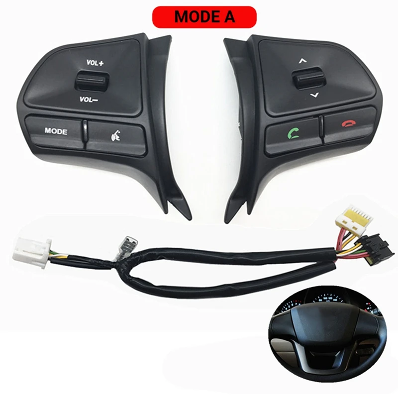 

Steering Wheel Cruise Control Switch Multifunction For KIA RIO K2 2011-2014 With Backlight