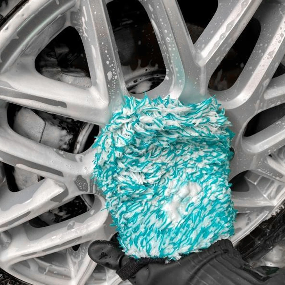 DetailingKing Shag-pile Microfiber Car Wash Glove Double-Side Finger Pocket Car Wheel Wash Mitt for Cleaning Auto Detailing car cleaning gloves,microfiber car mitt,microfiber cleaning gloves,microfiber washing gloves,microfiber gloves