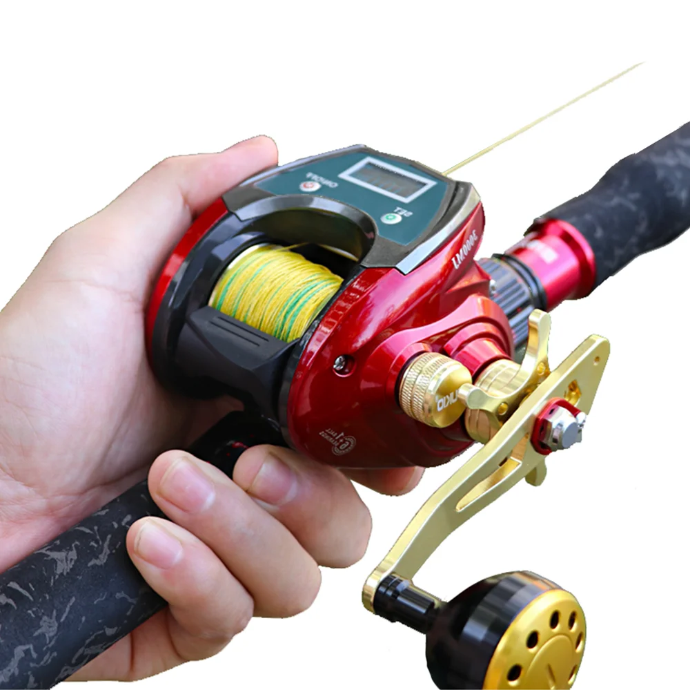 Electric Reel Fishing Saltwater 12V DC Reel Electric Fishing 15-22kg Drag  Power Sea Electric Fishing Reel (Color : 3000, Size : Right Hand)