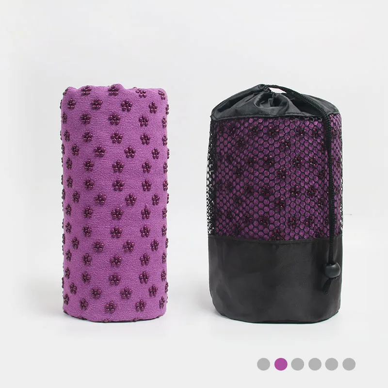 Non Slip Hot Yoga Towel Pilates Mat Yoga Blanket Sweat Absorbent Portable Fitness Meditation Mat Sports Workout Travel Blanket 5