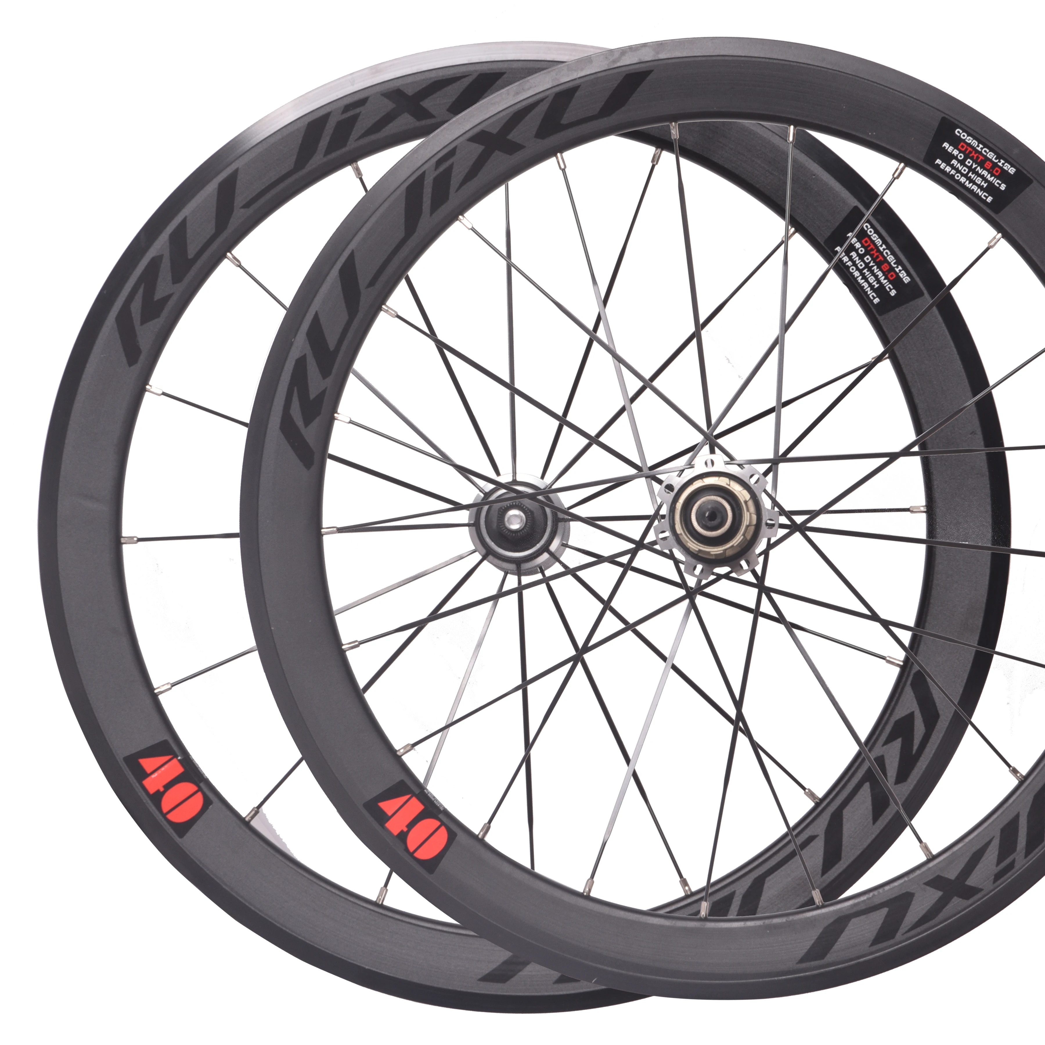 折りたたみ自転車vブレーキハブ、前輪と後輪、二重壁リム、2-5