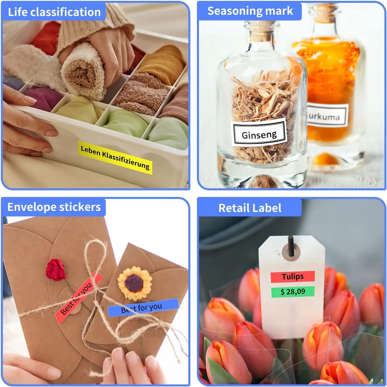 XR-12X XR-12WE 라벨 카트리지, CASIO KL-130 KL-120 430 라벨 메이커 프린터용, 9mm, 12mm, 18mm, 24mm, 5PK