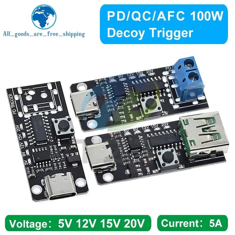 USB C PD Trigger Board Module, 5PCS Trigger USB C PD Trigger Board Module, 5PCS Trigger