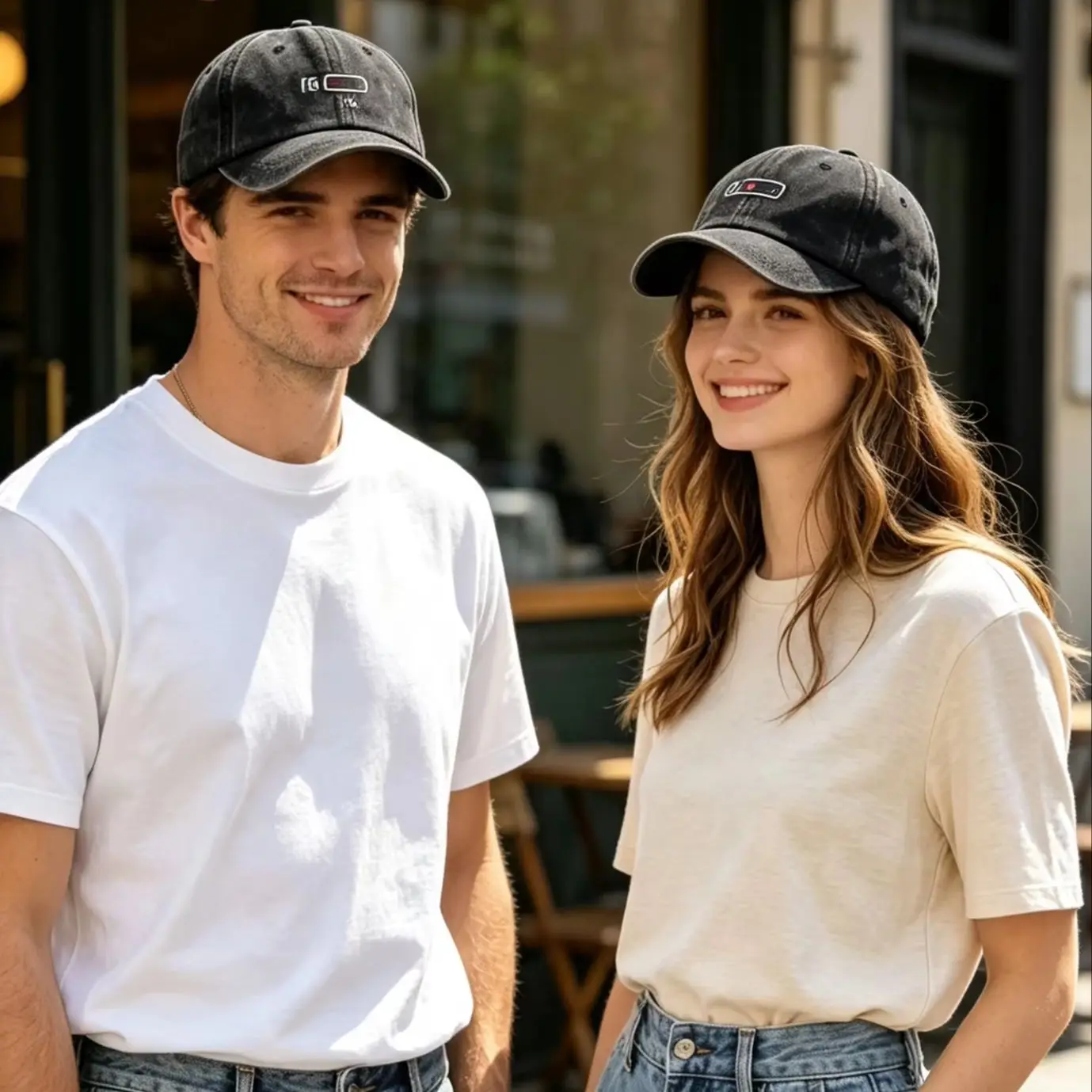 Klassische gewaschene Baseballkappe, verstellbare bedruckte Mütze für Männer und Frauen, Sport-Golf-Stil, lässige, bequeme Outdoor-Kappe