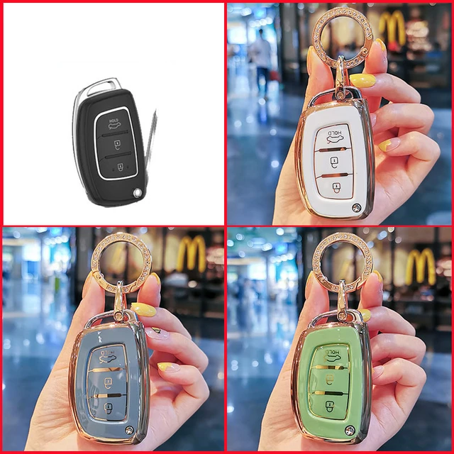 Tpu Flip Key Car Key Case Cover For Hyundai I20 Ix25 Ix35 Ix45 I10 I20 I30  Hb20 Elantra Solaris Sonata Santa Fe Sport Tucson - Key Case For Car -  AliExpress