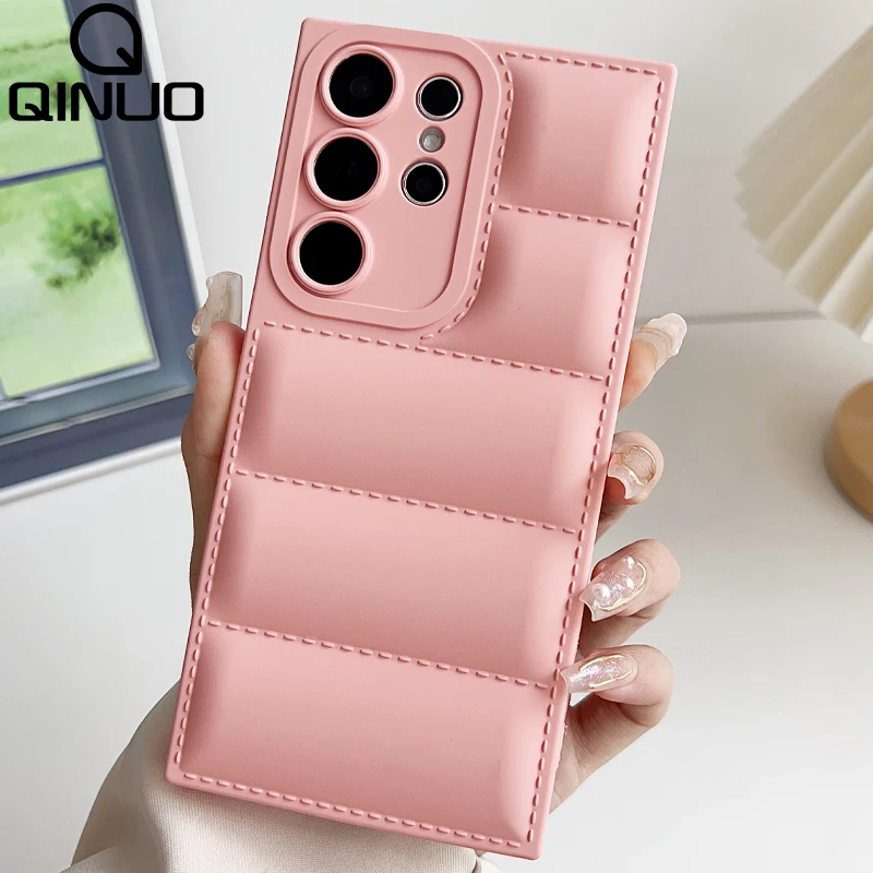 Liquid Silicone Down Jacket Style Phone Case - Soft Shockproof Cover