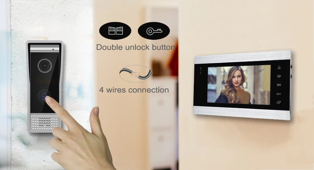 אינטרקום וידאו אלחוטי חכם לבית Hayway 720P Tuya WIFI