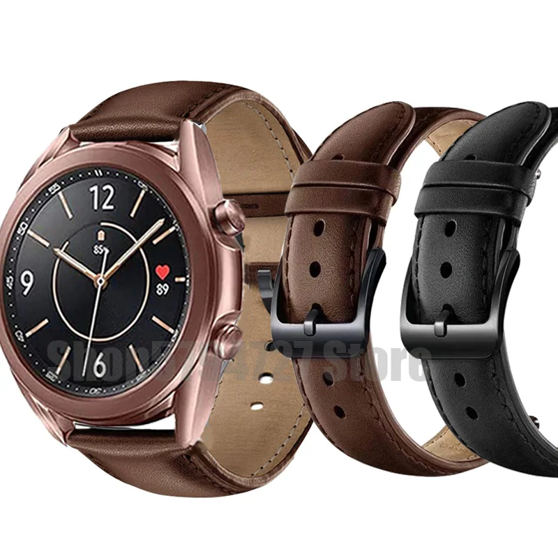 Cinturino Di Ricambio Per Samsung Galaxy Watch 3 Cinturino In Pelle Da 41Mm Per Samsung Galaxy Watch Active 1/2 Galaxy Watch Cinturini Da 42Mm