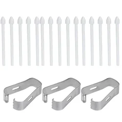 Universal Replacement Stylus Pencil Nib with Removal Tweezer for Tablets and Smartphones (White 15PCS)