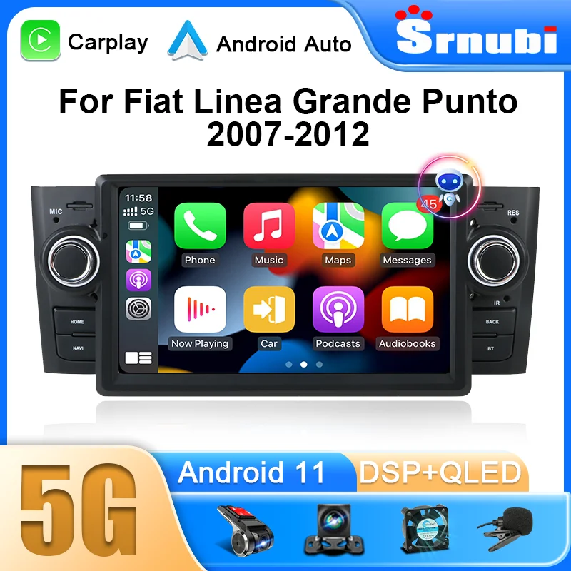 Car Radio CD Avec Commandes pour Volant Fiat Punto Evo Bluetooth / USB /  Viva