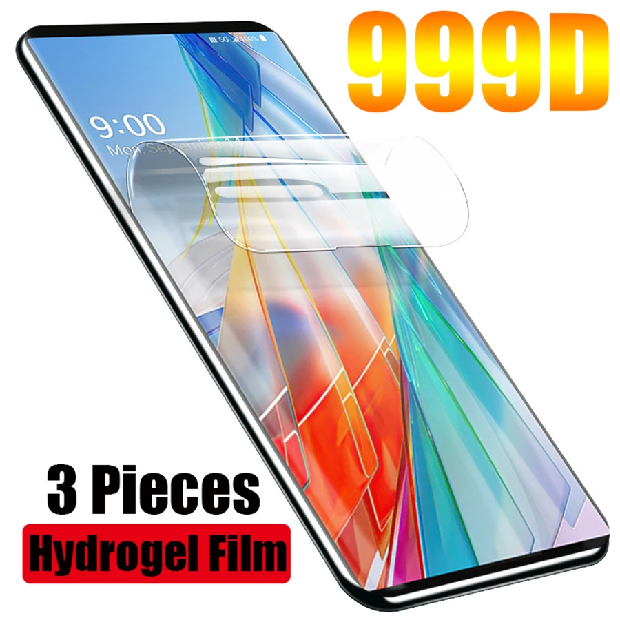 

3PCS Full Cover HD Hydrogel Film For LG Velvet G8X G8S G8 V60 V50 ThinQ G7 G6 G5 V40 V30 V60 Wing 5G TPU Screen Protector Film