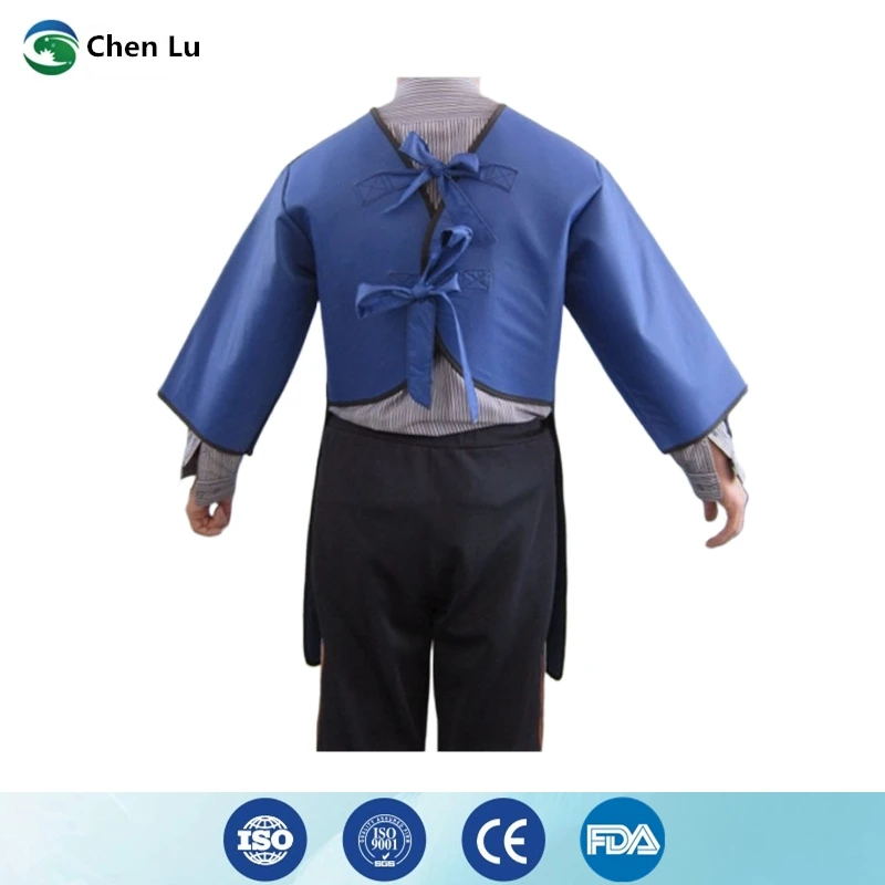 Genuine Gamma ray x-ray protective lead rubber clothing medical exposure radiological protection 0.5mmpb long sleeve coat apron