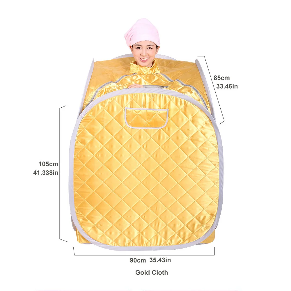 Portable Spa Room Steam Sauna Household Beneficial Full Body Slimming Folding Detox Therapy Steaming Sauna Cabin Single Person 3