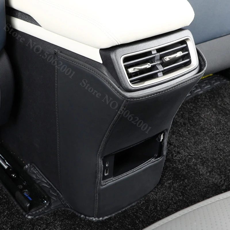 BYD Qin L DM-i EV 2024 2025 2026 차량용 시트 백 안티 킥 패드 리어 암레스트 박스 가죽 보호 패드 인테리어 장식 매트