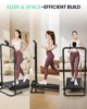 7012-2a3170.jpg Non-Electric Treadmill with Dual Flywheel & Fixed Incline - Motorless Treadmill with LCD Monitor,Non-Slip Belt,for Home/Gym Use