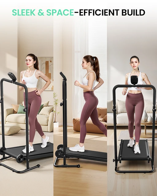 7012-2a3170.jpg Non-Electric Treadmill with Dual Flywheel & Fixed Incline - Motorless Treadmill with LCD Monitor,Non-Slip Belt,for Home/Gym Use