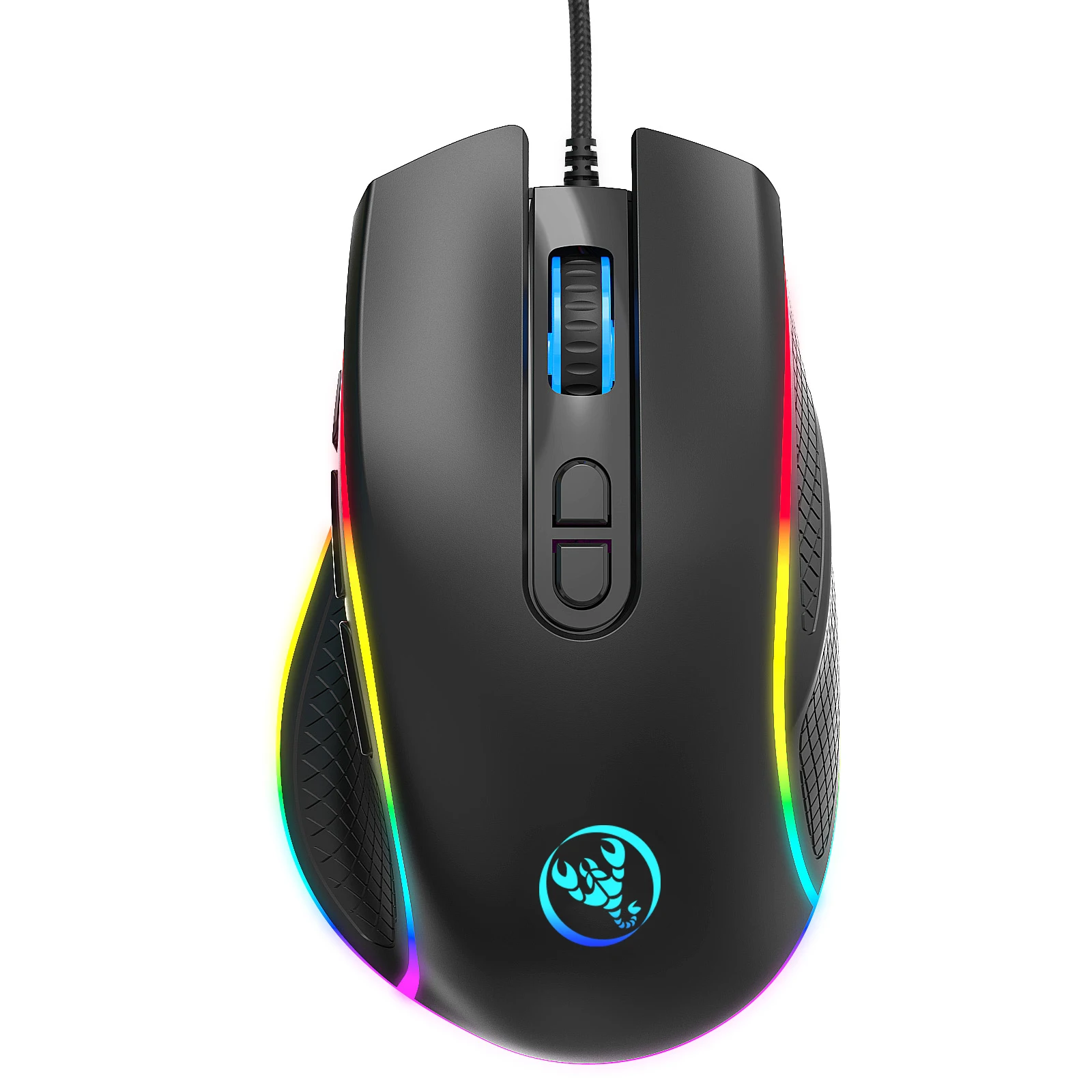 

Adjustable 12800DPI Gaming Mouse Wired RGB Light Programmable Macro Programming Game Mouse for Desktop Laptops Mouse Gamer