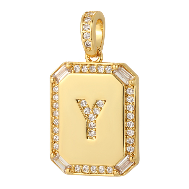 26 Letter Alphabet Charms for Necklace Keychain Diy Accessories Gold Name Charms for Jewelry Making Supplies initial pendant