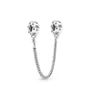 New 925 Sterling Silver Plated Buttefly Daisy Safety Chain Bead Suitable For Ladies Original DIY Bracelet Gift Jewelry Charm 6