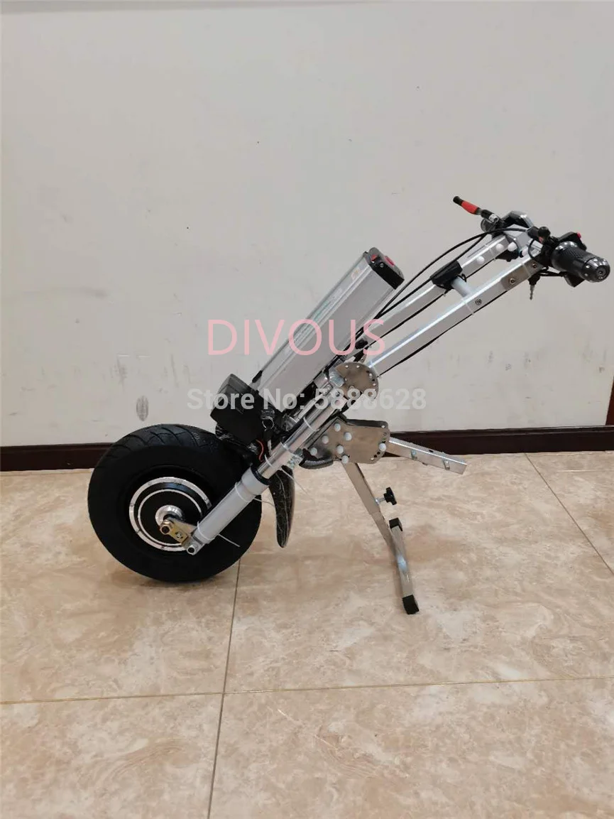 Max Speed: 35±5KM/H Adult 500W Electric Handbike Manual Wheelchair Attachment Electric Handcycle 5