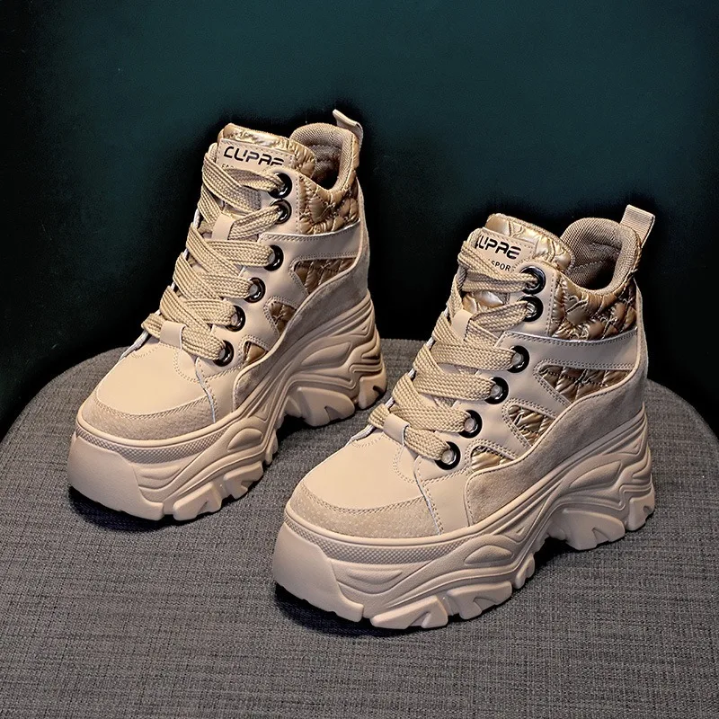 

Autumn/Winter Elevated Sports Shoes for Women 2023 New Student Korean Versatile Vulcanized Shoes Small British Style Short Boots