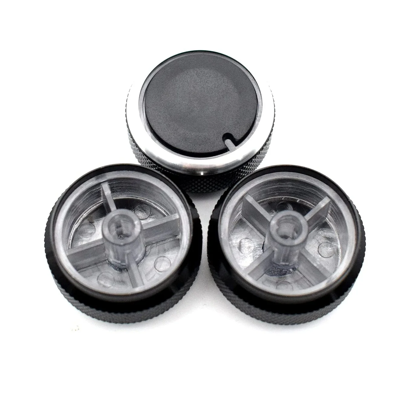 3Pcs AC Switch Knob Air Conditioning Heat Control Knobs for Toyota Tacoma Platz Vios Vitz Yaris Echo Scion X Black