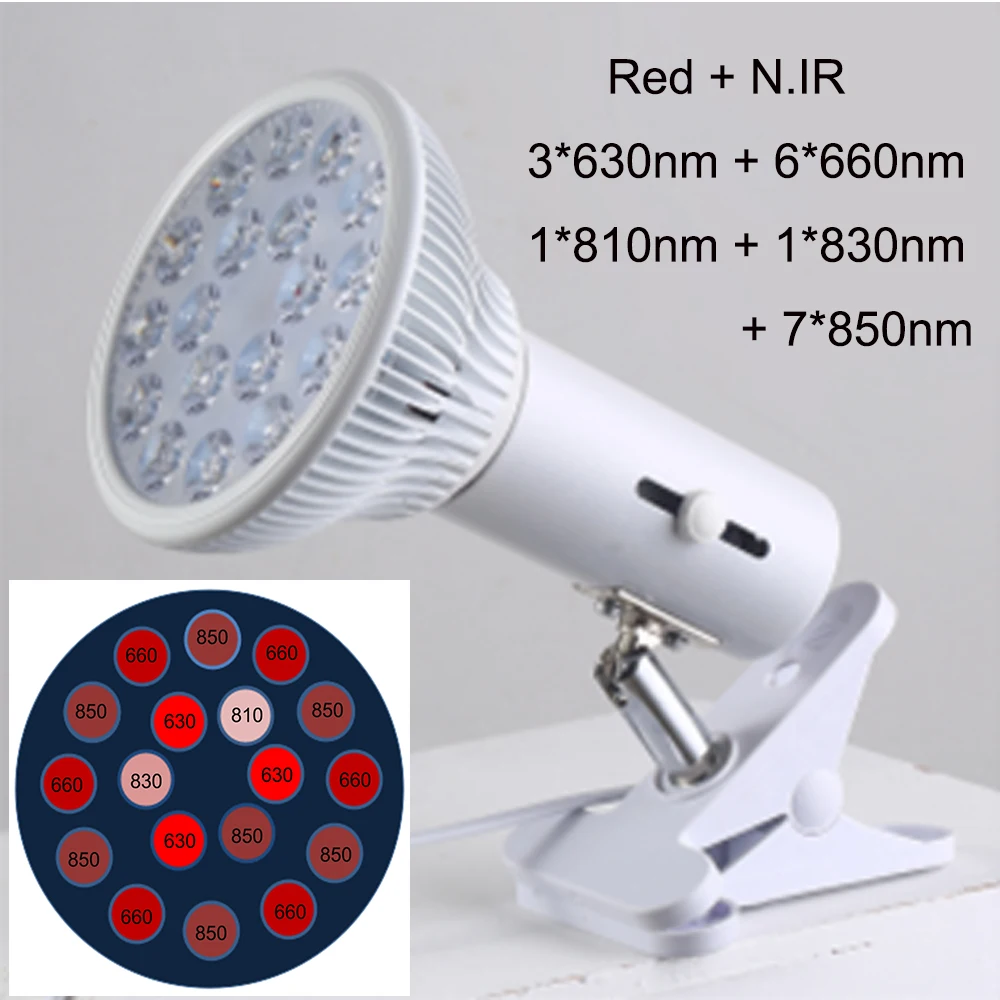 Red Light Therapy LED Lamp - Anti-Aging & Near Infrared Healing Light Bulb