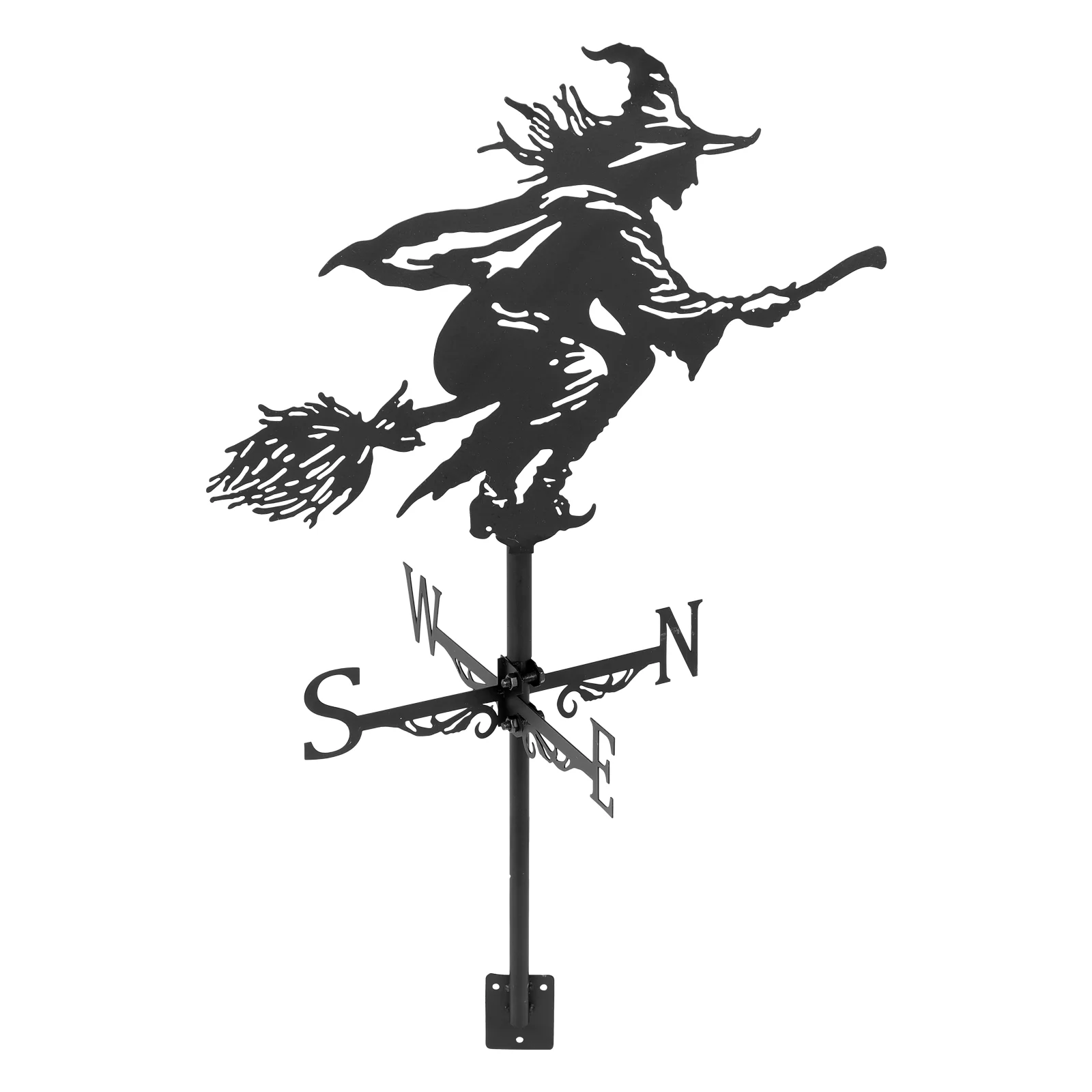 

Witch Vane Decor Wind Direction Indicator Outdoor Supplies Weather Vanes for Sheds Decorate Roof Mount Garden Iron Farmhouse