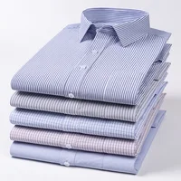 New Cotton Light Luxury All-Match Business Casual Men’s Shirt Breathable Wear-Resistant Classic Professional Office Men Clothing