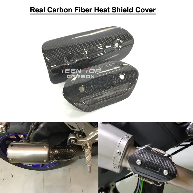 Free Shipping Motorcycle Exhaust Pipe Carbon Fiber Protector Heat Shield Cover Guard Anti-scalding Cover Z900 TMAX530 XMAX300