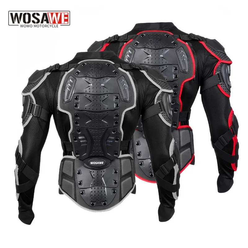 WOSAWE Motorcycle Armor adult Protective Gear GHOST RACING Riding Armor Protector Snowboard Ski Skate Motocross chest back motorcycle armor motorcycle body armor body protector