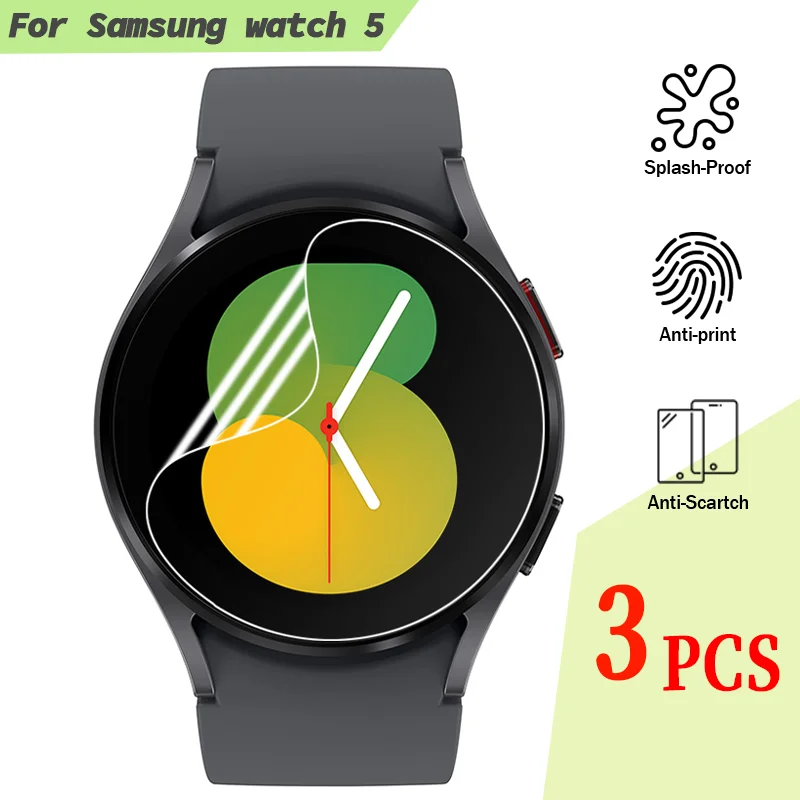 

Full Screen Protector for Samsung Galaxy Watch5 40MM 44MM TPU Soft Hydrogel HD Clear Full Protective Film for Samsung Watch 5