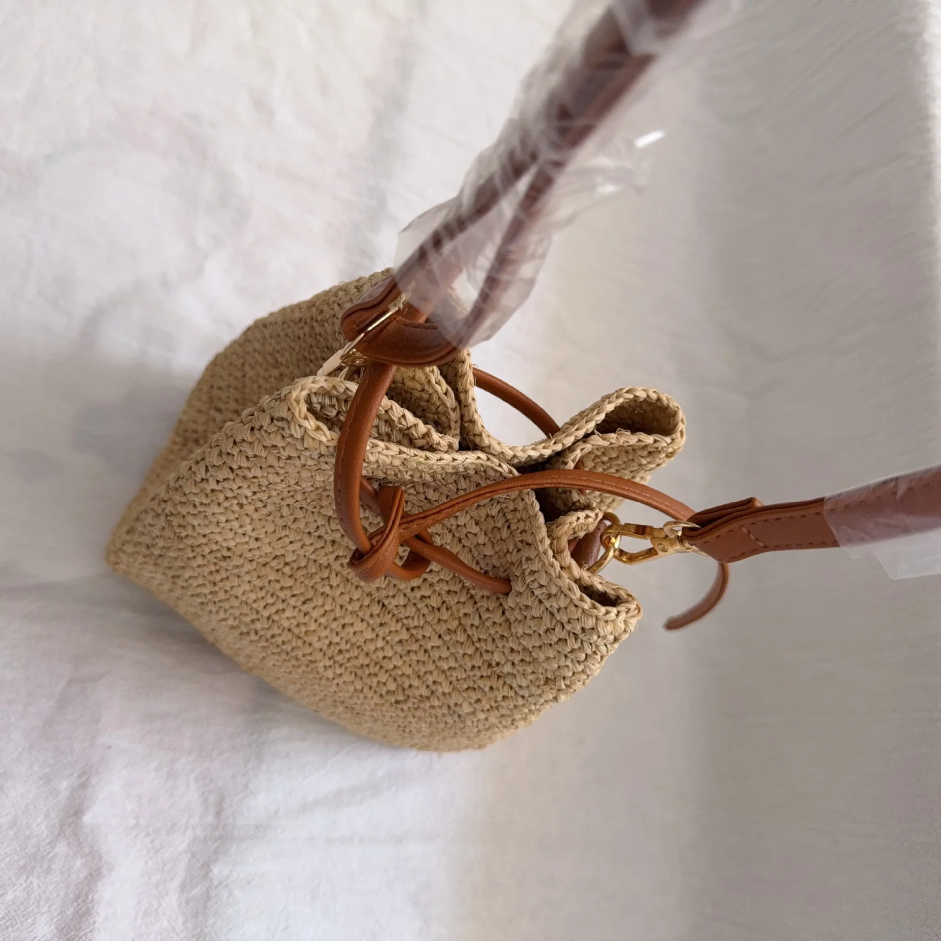 Ladies Summer Straw Lafite Crossbody Bag Women Beach Holiday Shopping Woven Shoulder Handbag Messenger Purses For Women Bags