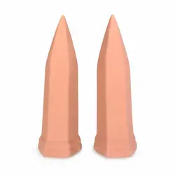Dual Pack, Terracotta Plant Self-Watering Stakes for Indoor/Outdoor Auto-Irrigation (Red)