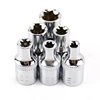 6PCS 1/4" Ratchet Socket.Set.To.rque. Wrench Torx Star Female Socket Adapter E Socket Driver Joint Hand Tools E4 E5 E6 E7 E8 E10 2