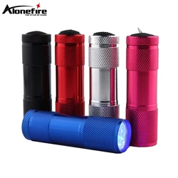 Compact Aluminium LED Flashlight - Portable White Light Torch for Outdoor and Emergency Use (Silver)