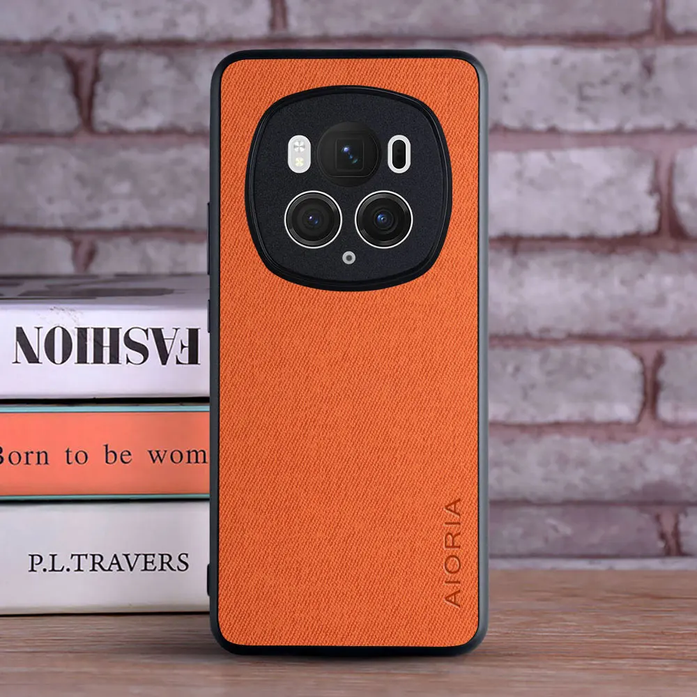 Luxury Textile Leather Skin Soft Phone Case Cover