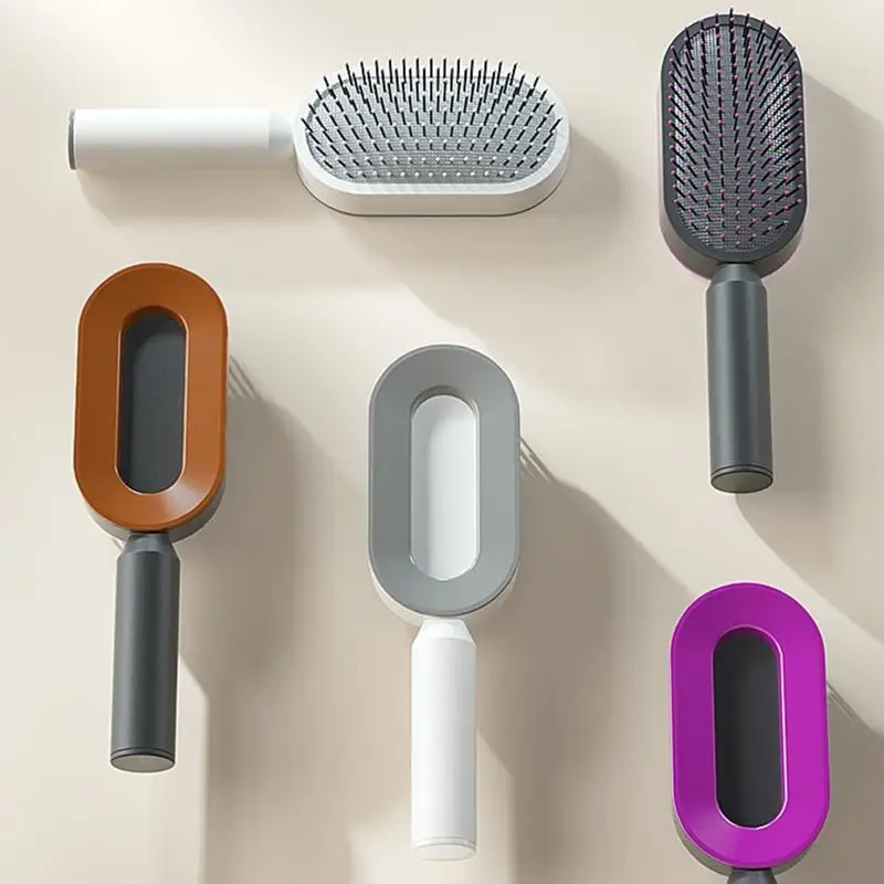 J6PE Comb Cushion Wet & Dry Paddle Hair Brush Scalp Massage Comb Women Detangling Tool for Thick Hair Easy to Use