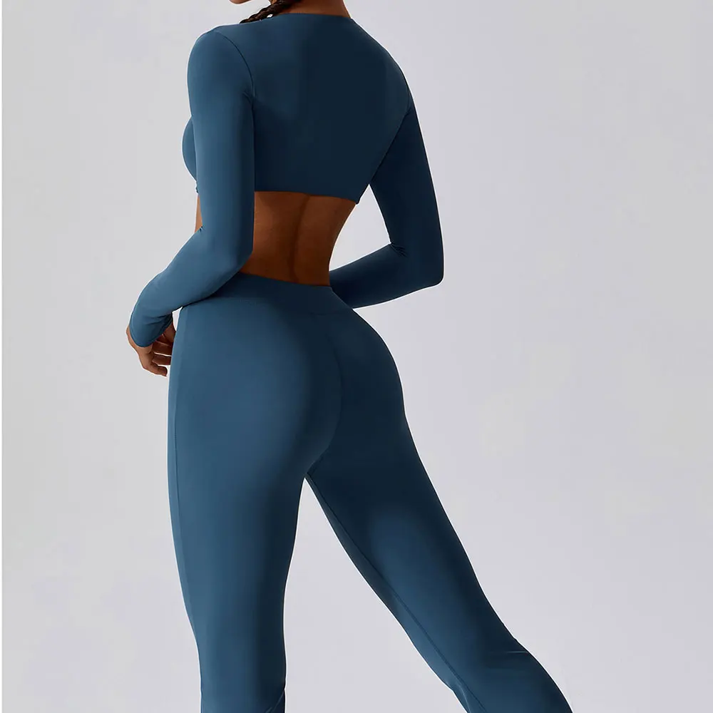 Rib Yoga Sets Sport Femme Tracksuit 2PCS Ctivewear Set Seamless Gym Fitness  Suit Workout Clothes Athletic Wear Women Sportswear - AliExpress