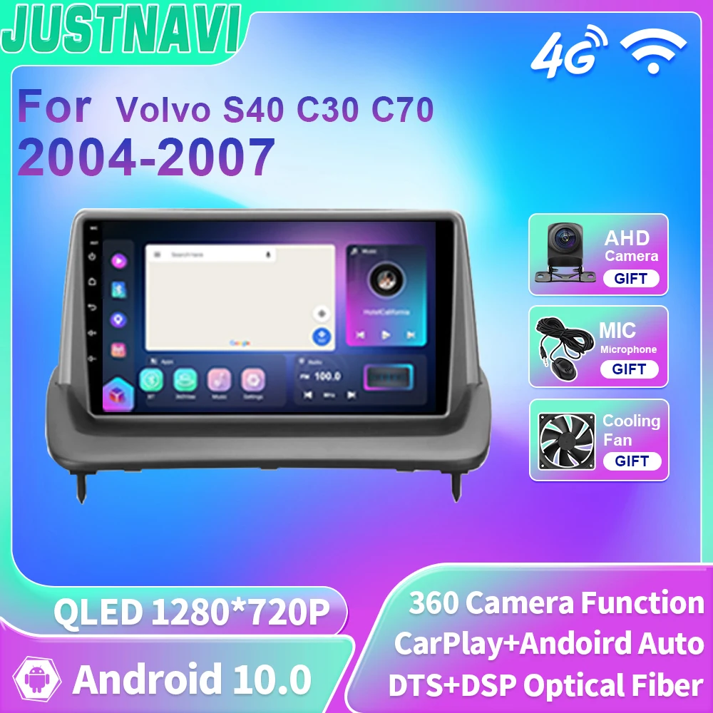 

Видеоплеер JUSTNAVI для Volvo S40 C30 C70 2004-2013 Android 4G WIFI Авторадио Навигация GPS Автомагнитола стерео 2 Din