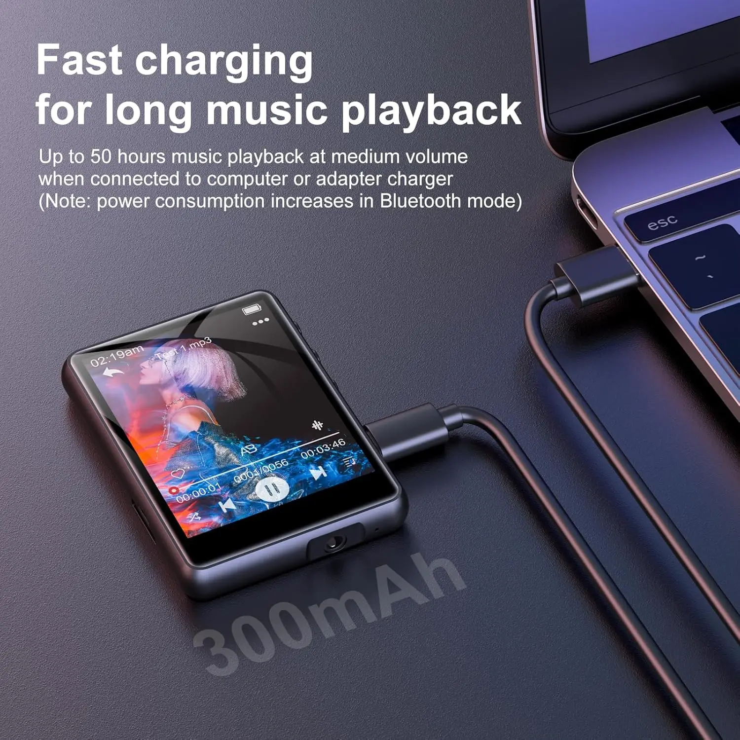 Portable Bluetooth MP3 Player with Touch Screen