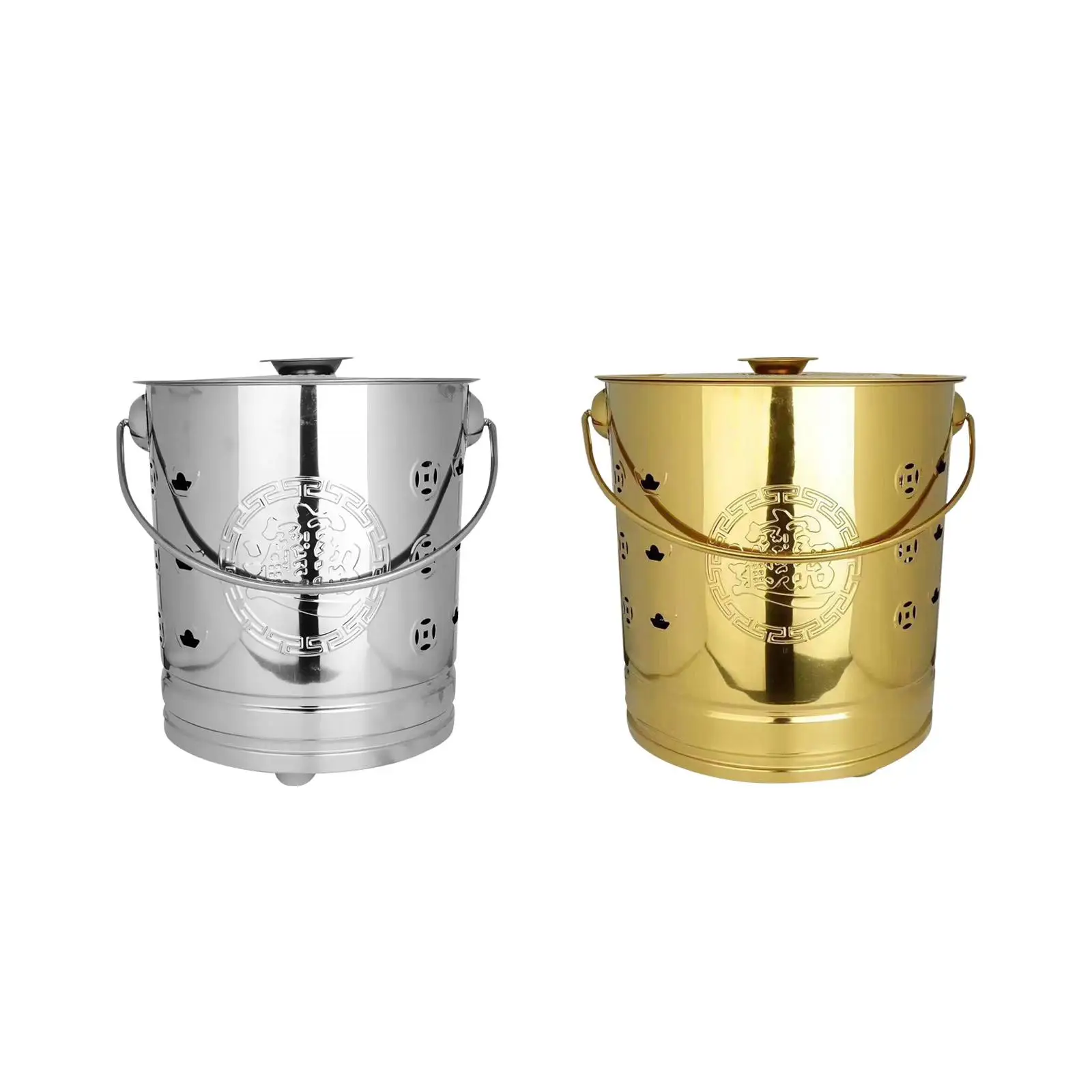 Burning bucket made of hollow metal for waste incineration plants 2