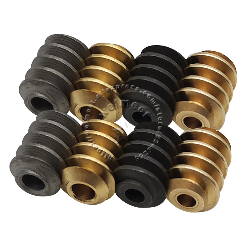 2PCS DC 모터 출력 샤프트 감속 기어박스 액세서리용 내구성 있는 금속 감속기 웜 기어 0.5 모듈 2mm/2.3mm 구멍