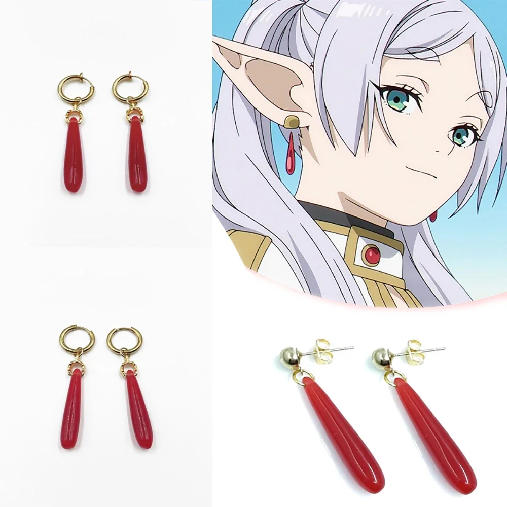 

Anime Frieren Beyond Journey's Earrings Jewelry Cosplay Men Women Trendy Cos Accessories Drop Simulated Elf Ears Earring