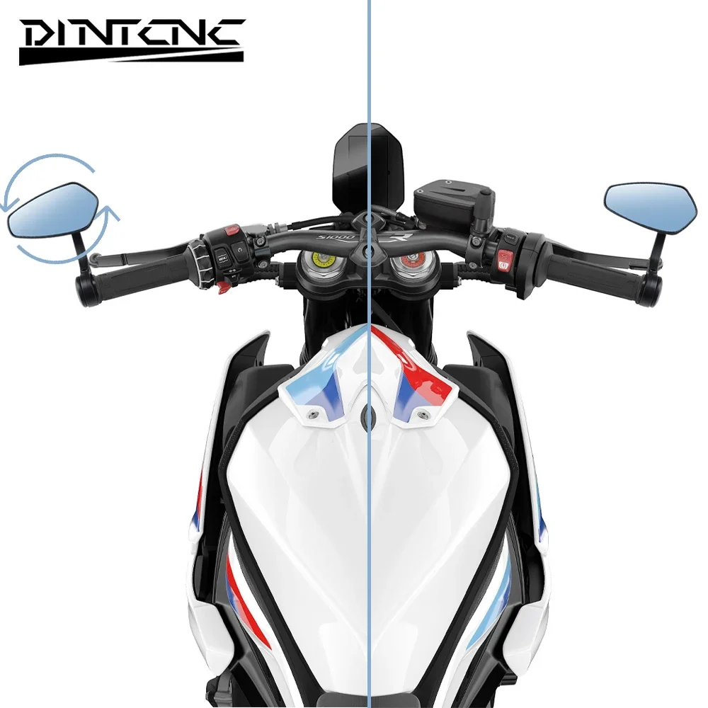 BMW R1250 R/RS/RT R1200R 조정 가능한 오토바이 리어 바 사이드 백미러 F900R S1000R C400X C402GT 핸들 바 엔드 미러